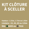 kit clôture à sceller