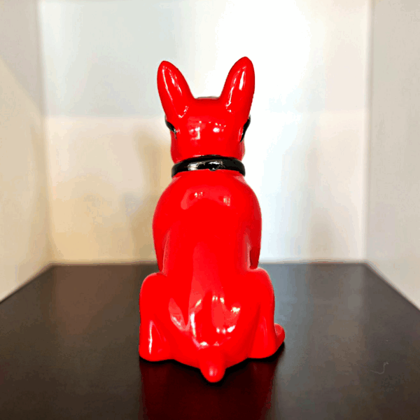 bouledogue rouge cravatte lunettes h14cm les pros du paysage deco jardin (4)0