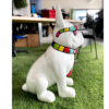 chien smarties cravatte lunettes blanc h78cm les pros du paysage deco jardin (4)0