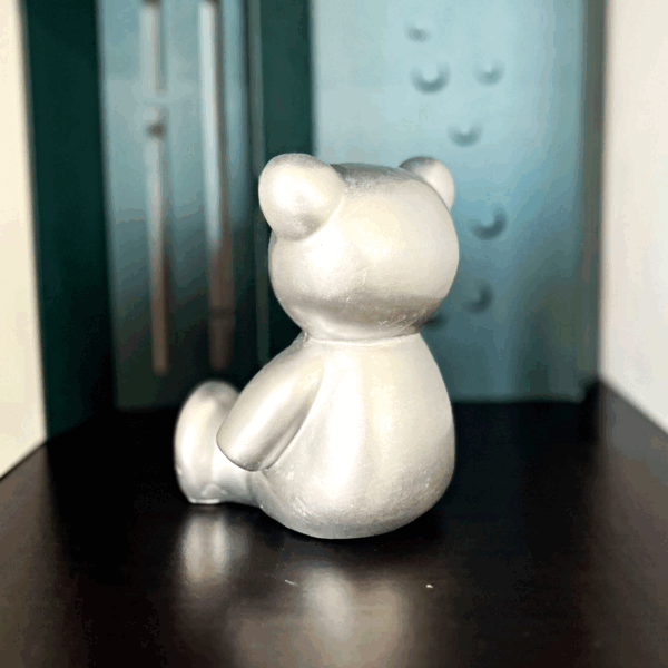 teddy mini trash argent h14cm les pros du paysage deco jardin (3)0