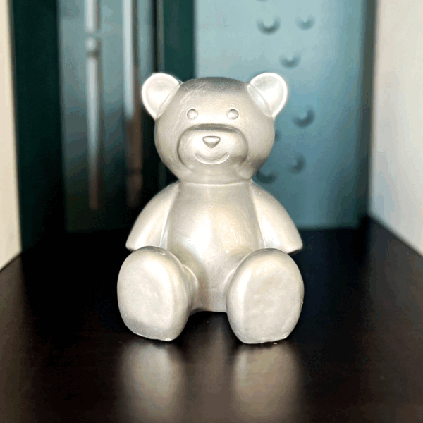 teddy mini trash argent h14cm les pros du paysage deco jardin0