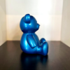 teddy mini trash bleu h14cm les pros du paysage deco jardin (2)0