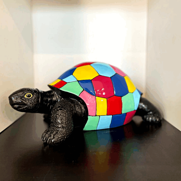 tortue smarties noir l32cm les pros du paysage deco jardin (2)0