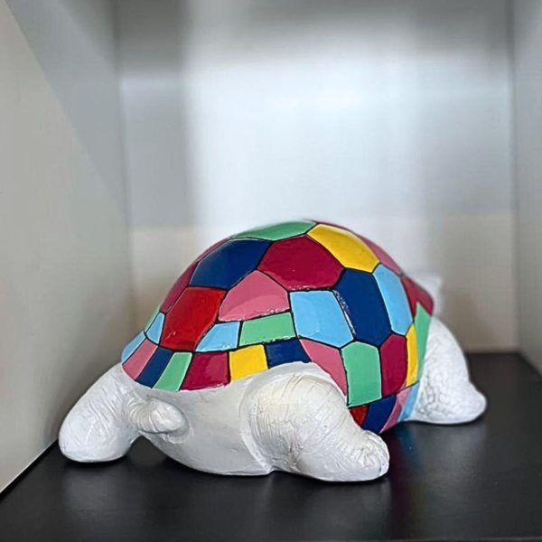 statue en résine extérieure teddy trash et coloré