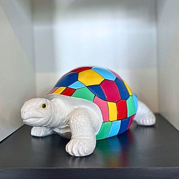 statue en résine extérieure teddy trash et coloré