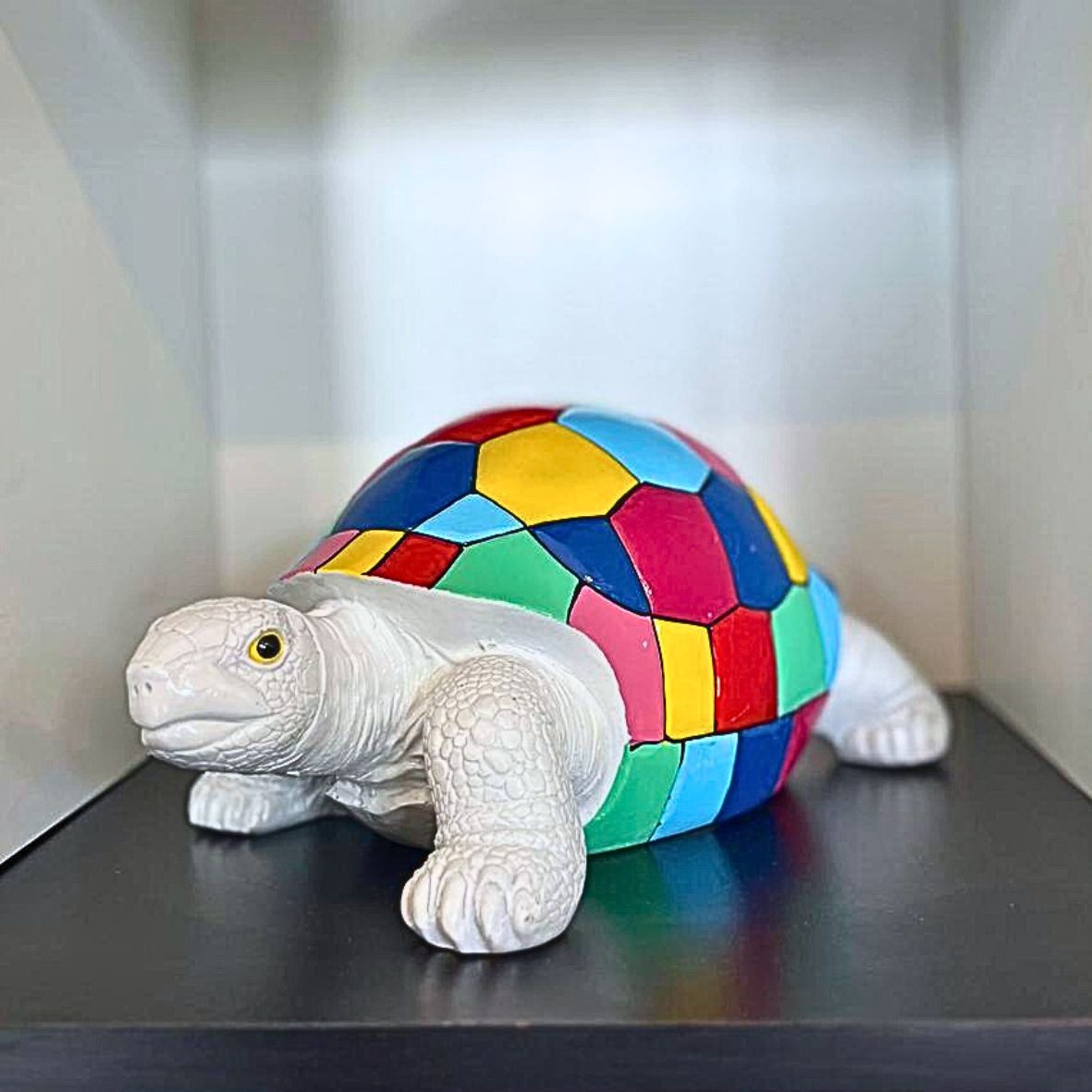 statue en résine extérieure teddy trash et coloré