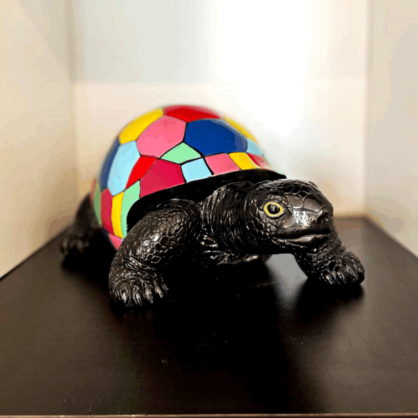 tortue smarties noir l32cm les pros du paysage deco jardin0
