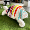tortue trash blanc l110cm les pros du paysage deco jardin (3)0
