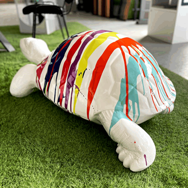 tortue trash blanc l110cm les pros du paysage deco jardin (3)0